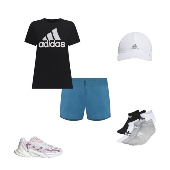 ADIDAS Amplifier Tee Shirt Crewneck Short Sleeve Black Small Women’s - Picture 10 of 15